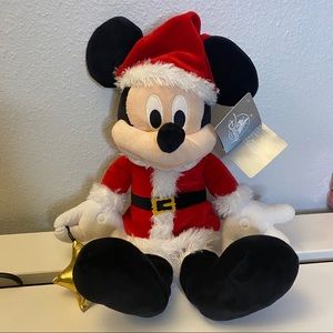 Disney Santa Mickey Mouse Plush